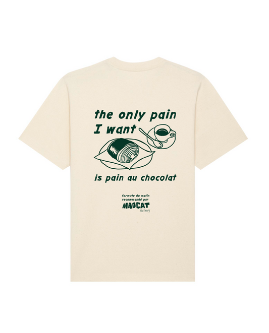 T-Shirt, "Pain au chocolat", sand