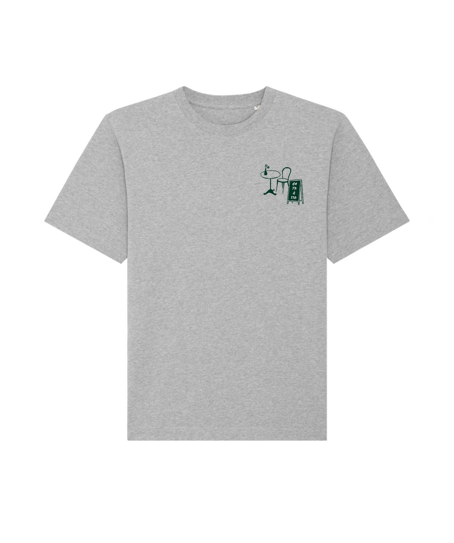 T-Shirt, "Pain au chocolat", Grau