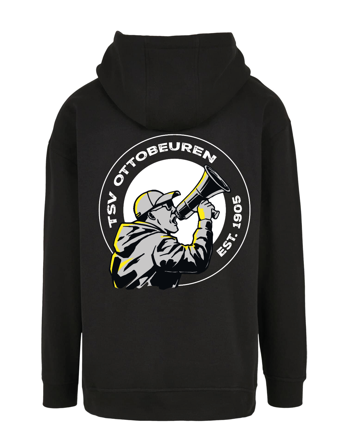 Hoodie TSVO x Mad Cat Clothing "Megafon", Black