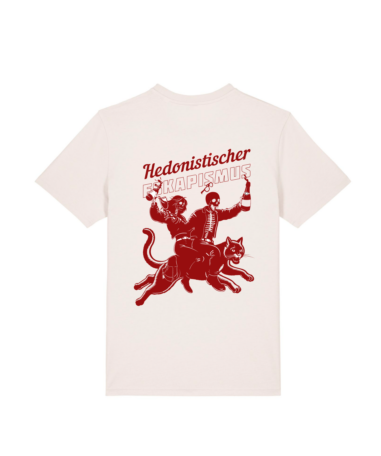 T-Shirt "Hedonistischer Eskapismus", Weiß