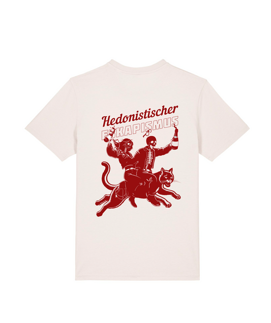 T-Shirt "Hedonistischer Eskapismus", Weiß