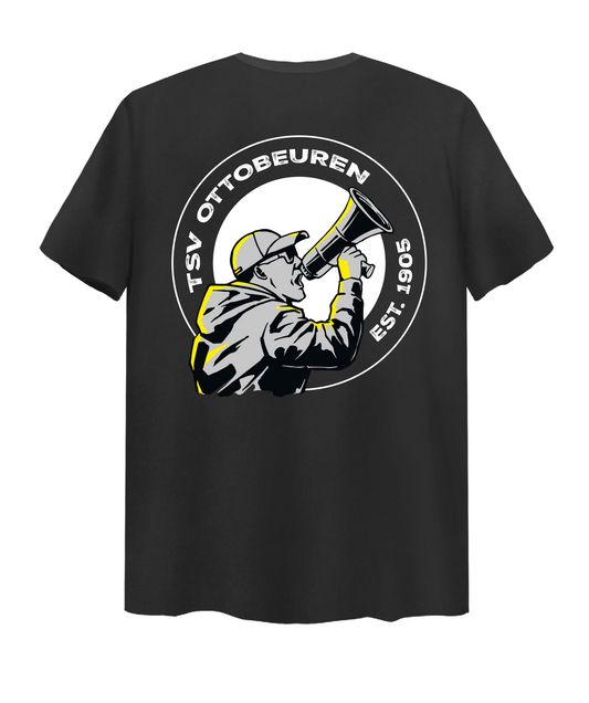 T-Shirt TSVO x Mad Cat Clothing "Megafon", Black