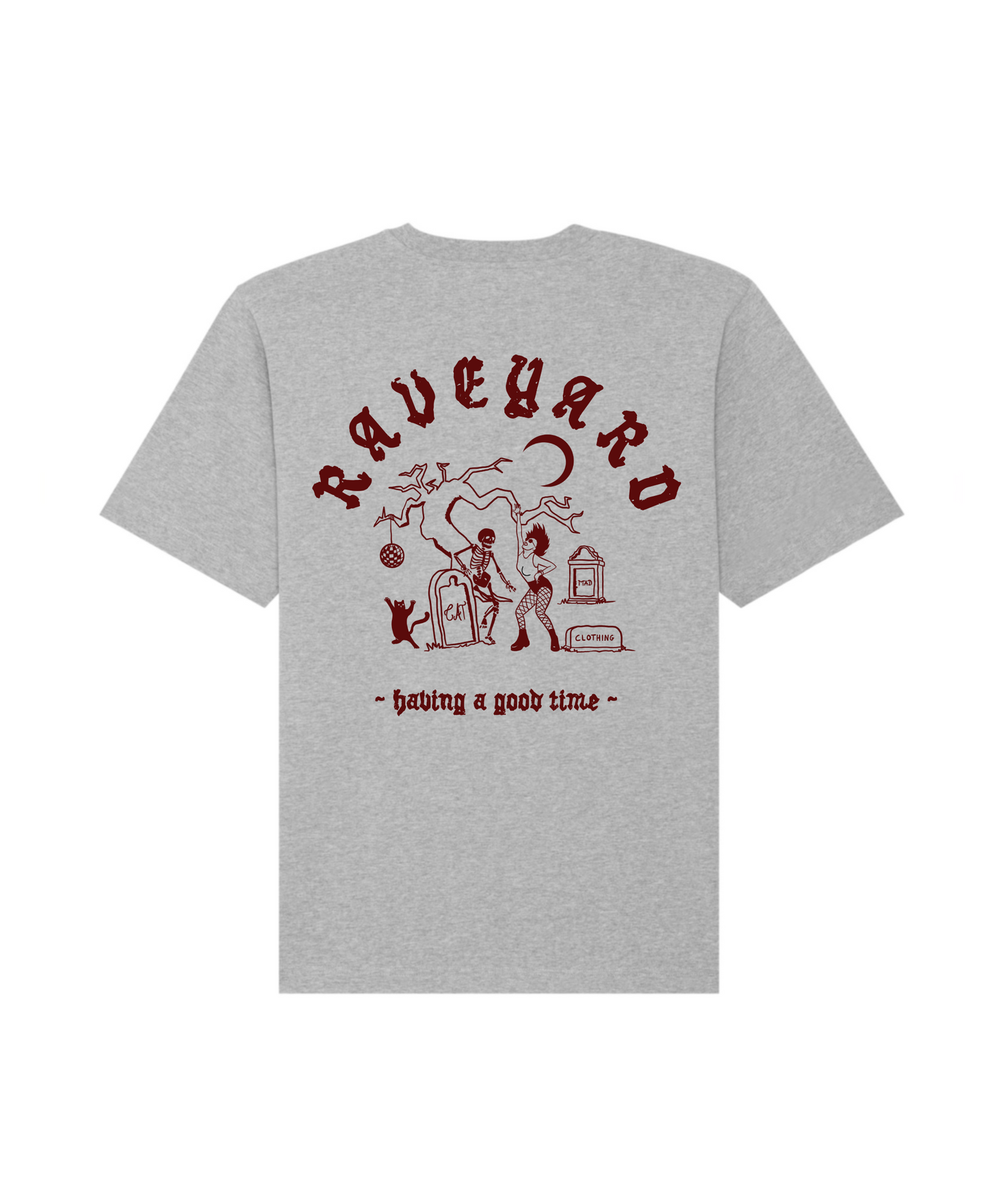 T-Shirt, "Raveyard", Grau
