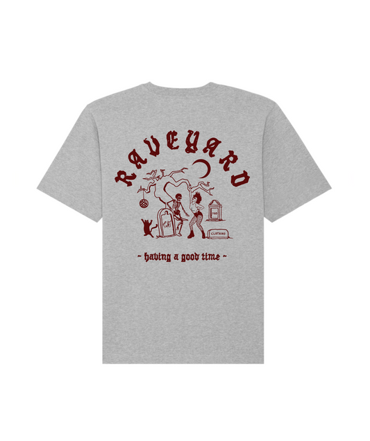 T-Shirt, "Raveyard", Grau