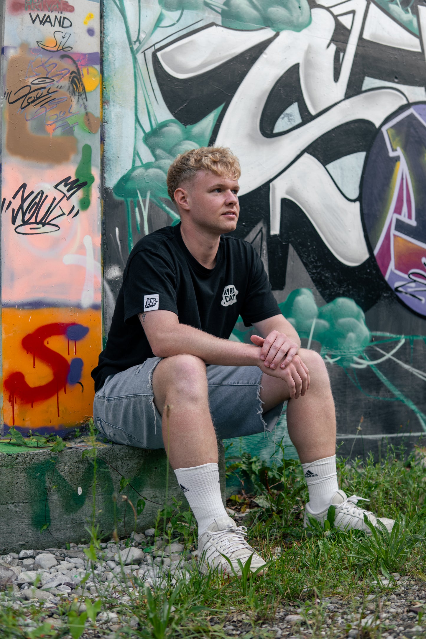 T-Shirt TSVO x Mad Cat Clothing "Megafon", Black