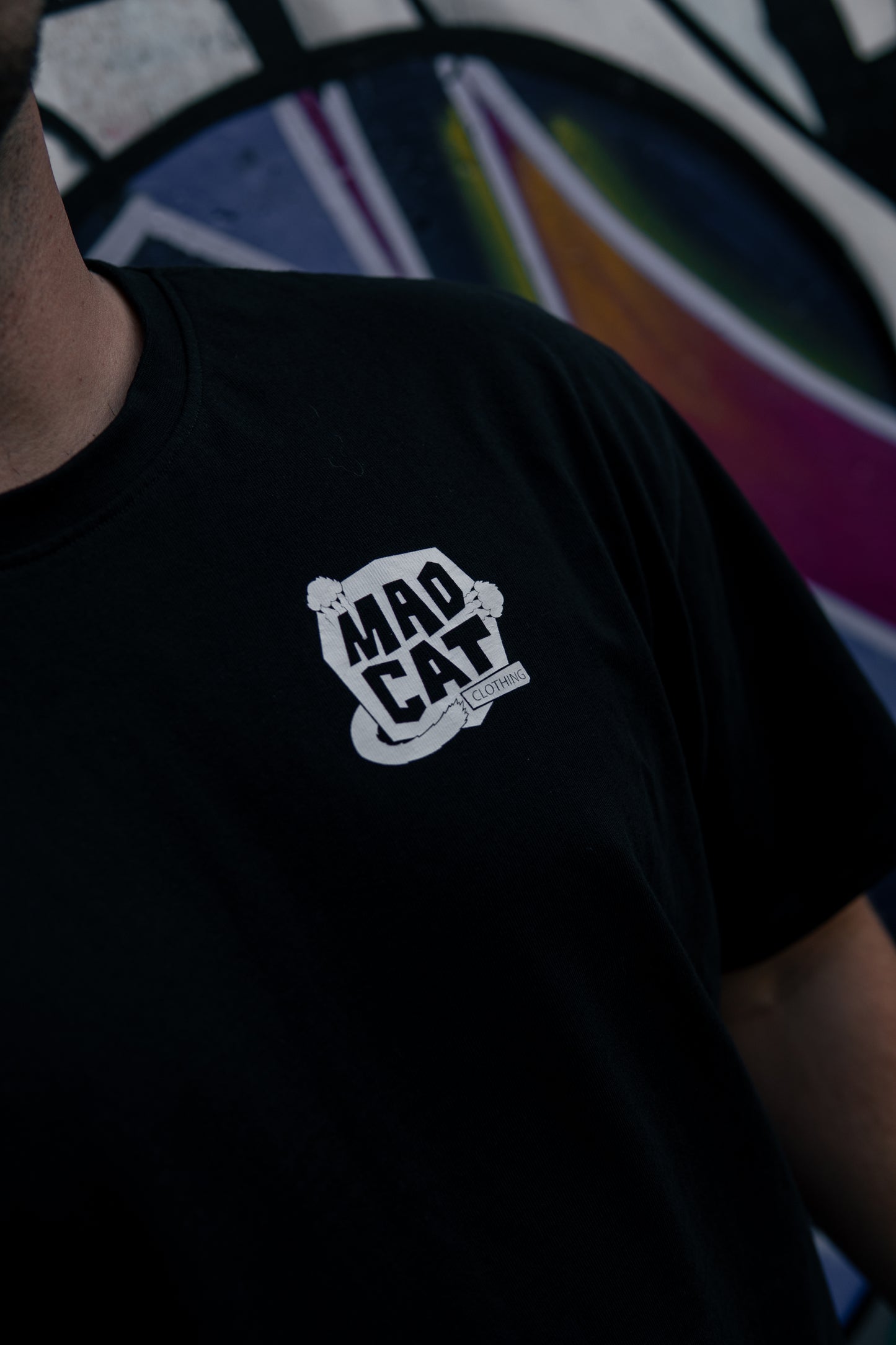 T-Shirt TSVO x Mad Cat Clothing "Megafon", Black