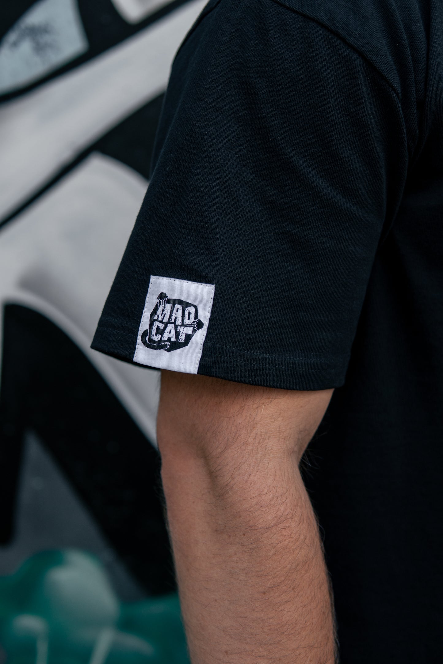 T-Shirt TSVO x Mad Cat Clothing "Megafon", Black